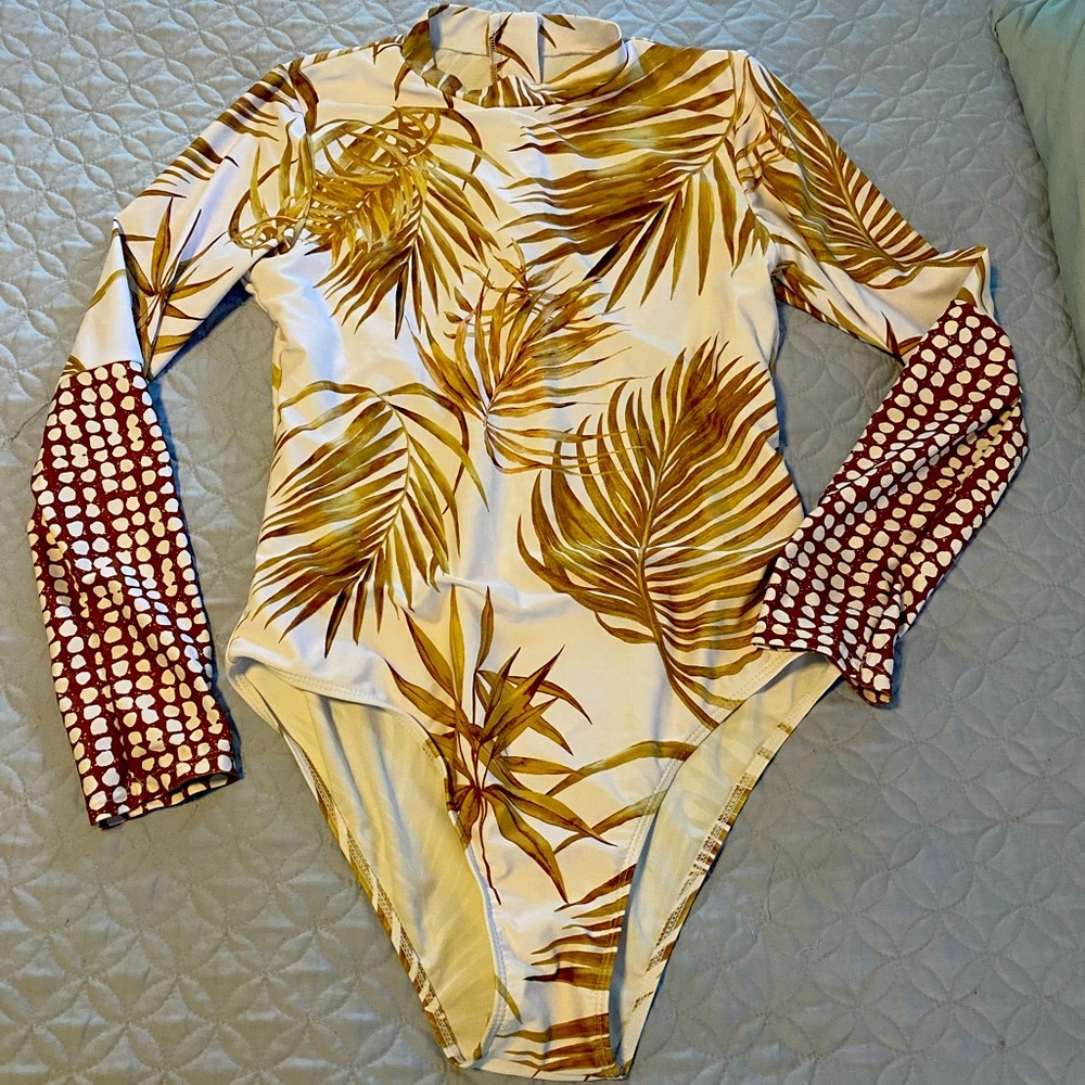 Rash guard suit.
